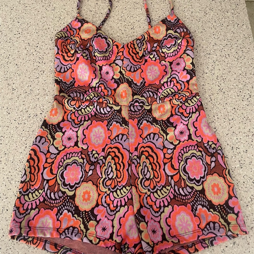 Zara floral romper size S